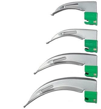 Macintosh Laryngoscope Blade — LED Fiber Optic